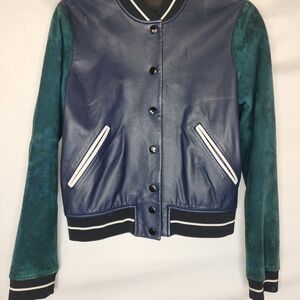 Rag & Bone Stylish Blue and Green Women's Jacket